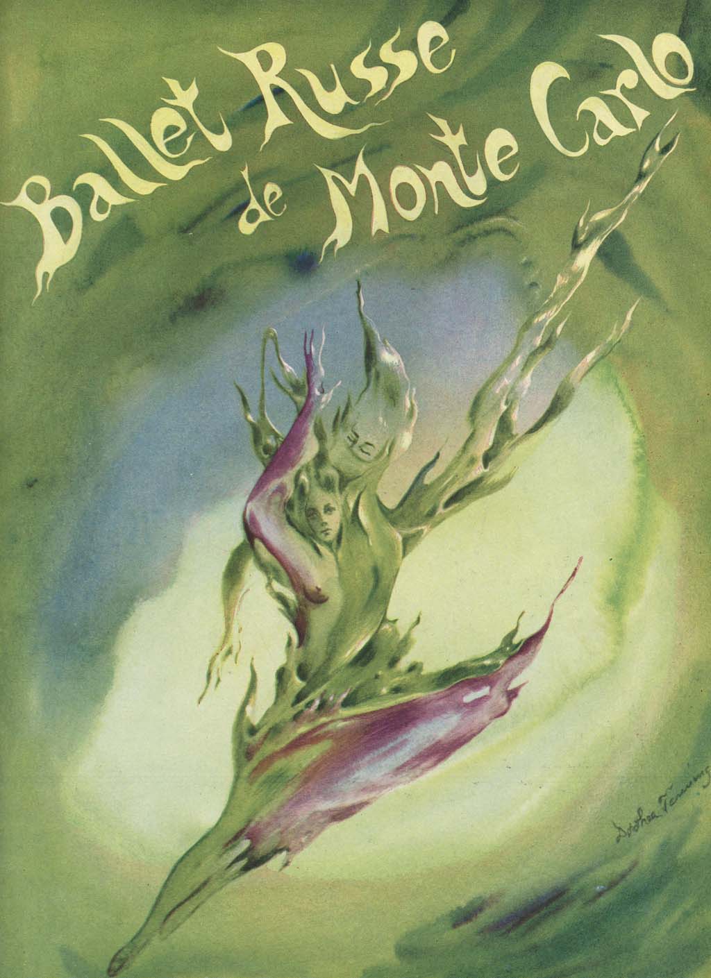 Dorothea Tanning - Ballet Russe de Monte Carlo - Softbound Illustrated 1945-46 Season Program